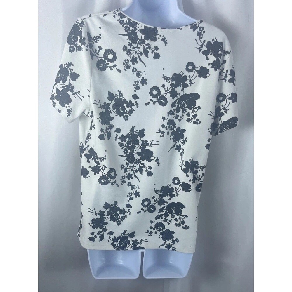 Style & Co Women’s PXL Short Sleeve Floral Print Scoop Next Top Cottage Bohemian - Picture 6 of 8